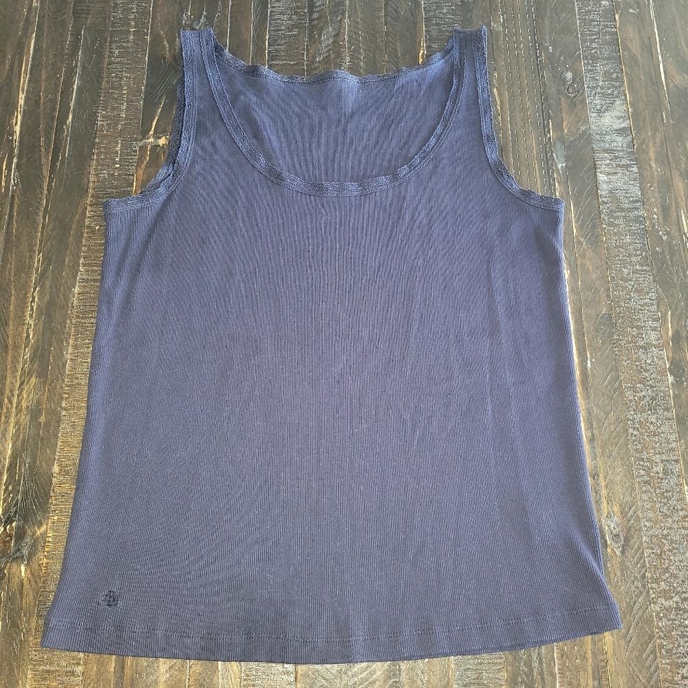 Polo Ralph Lauren Ballet Lace Embroidered Tank Top Womens Size L